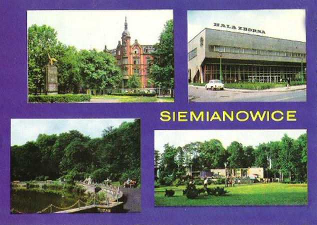 Siemianowice, Plac Wolnosci, Hala Zborna, Park, Kawiarnia w parku